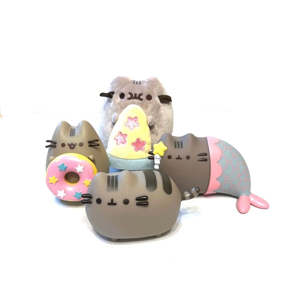 Pusheen Box Vinyl Plush Lot Mermaid Donut and Pizza First Edition Cat Figures